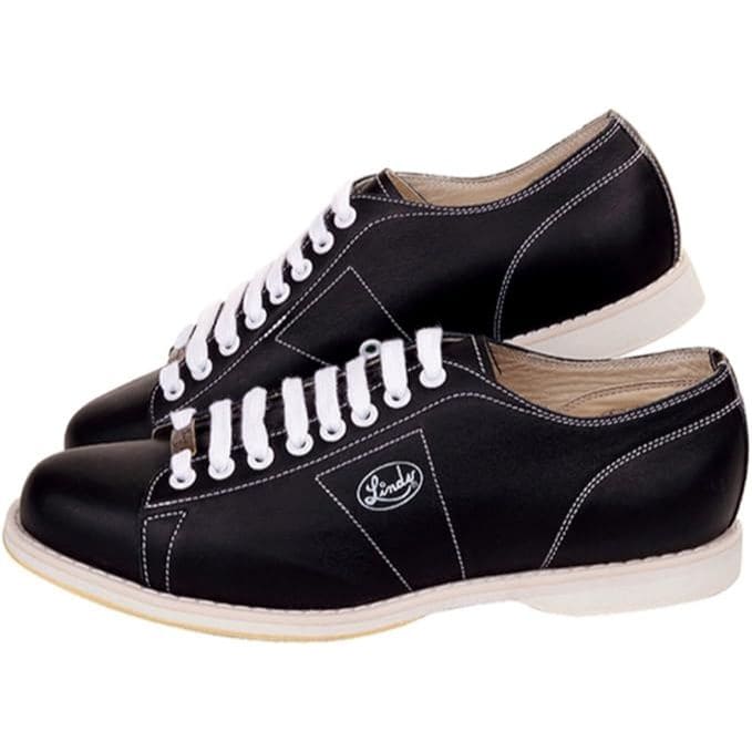 Linds Men's Classic Black Bowling Shoes